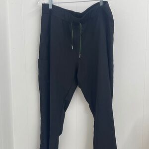 Meraki Sport Women’s XL Gray Scrub Pants Elastic Waist Drawstring Pockets